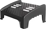 Foot Rest for Under Desk with Massage & Roller - Adjustable Ergonomic Foot Rest, Suitable for Home, Office, School, Black