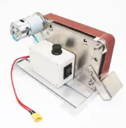DIY Mini Belt Sander Small Grinding wheel machine Electric Desktop Grinder Y