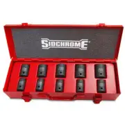 New Sidchrome 10pce 1/2" Drive Metric Impact Socket Set 10mm-24mm Torque Plus