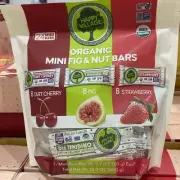 Happy Village Organic Mini Fig & Nut Bars 24 X 20g Healthy Yummy Snack