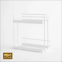 在飛比找momo購物網優惠-【HOLA】Ink 鐵線收納桌上層架-白