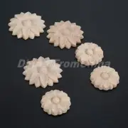 2/10pc Mini Wood Carved Applique Corner Onlay Decal Cabinet Furniture Home Decor