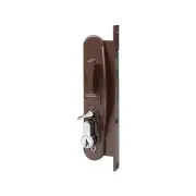 The Rolltrak Brown Sliding Screen Door Lock suits both left and right-handedsli