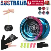 Yoyo Ball Competitive Yo Yo Gift with Professional Bearing Strings and Glove NEW