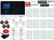 D17 WiFi Cloud TUYA APP Wireless Home Security Alarm Burglar System Auto Dialer