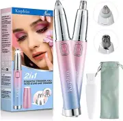 Kaphio Eyebrow Trimmer for Women, 2 in 1 Electric Eyebrow Razor for Women