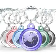 6 Pack IPX8 Waterproof Airtag Holder, Airtags Case with Keychain, [Tightly Sealed] [Drop-Proof] [Anti-Scratch] Full Body Protective Airtag Holder, Find Your Luggage, Pet, Keys, & More