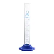 Measuring Cylinder,for DIY, Science Lab, (Clear, Blue, 25ml)