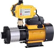 [GIANTZ] Water Pump, 2000W Electric High Pressure Garden Pumps Controller Irrigation for Pool Pond Rain Tank Home Farm Clean, Multi Stage Fully Automatic Anti-rust Black Yellow
