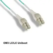 [10X] Kentek 1m OM3 LC to LC 10Gb Multi-Mode Fiber Cable Uniboot 50/125 Duplex