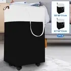 Laundry Basket with Wheels Collapsible Laundry Hamper Portable Rolling Sekyk