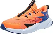[Under Armour] Boys' Grade School Scramjet 6, (800) Orange Blast/Tech Blue/Orange Blast, 6, US