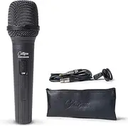 Carry-On Dynamic Microphone with XRL-Jack Cable Used for Live Performance, Black
