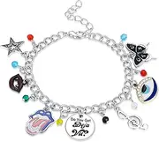 [Medsor] Music Bracelet Singer Fans Gifts Stainless Steel Sour Bracelets Jewelry For Women, 1, Stainless Steel, no gemstone