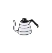 New Barista Cafe Geek Gooseneck Jug Kettle V60 Pour Over Coffee Pin Brooch Badge