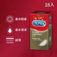 在飛比找屈臣氏網路商店優惠-durex 杜蕾斯 杜蕾斯超薄裝衛生套18入