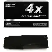 4x per Cartridge Black for Dell S-3840-cdn S-3845-cdn