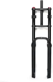 26X4.0 Mountain Bikes,Adult Fat Tire Mountain Trail Bike,Damping Adjustment 130mm Travel Shock Absorber Air Fork High-Carbon Steel Frame Dual Full Suspension Dual Disc Brake
