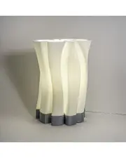 JONATHAN Y Flame 13.5in 3D-Printed Dimmable LED Table Lamp