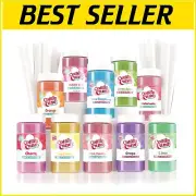 10 Flavor Floss Sugar & Cone Pack - Perfect Companion for Cotton Candy Machines
