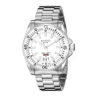 在飛比找Yahoo!奇摩拍賣優惠-全新正品 GUCCI YA136302 40MM 白面 男錶