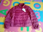 New Uniqlo Ultra Light Down Red Burgundy Jacket Size Medium NWT