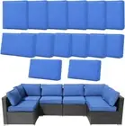 14Pcs Outdoor Cushion Covers 24 X 24 Replacement Patio Furniture Bench/Settee Sl
