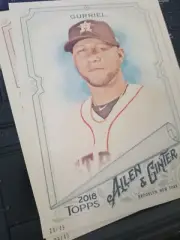 YULI GURRIEL 2018 TOPPS ALLEN & GINTER 5x7 #d/49 HOUSTON ASTROS