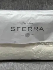 SFERRA LANSONE MATELASSE COVERLET BLANKET COVER - IVORY - NEW