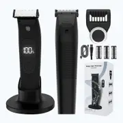 Electric Beard Trimmer Razor for Men Trim Edge Shave Wet or Dry with Waterproof Design – Adjustable Guard Body Hair Trimmer
