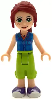 Lego New Friends Mia Lime Cropped Trousers Blue Top Figure