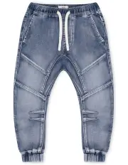 [Indie Kids by Industrie] The New Arched Drifter Pant (000-2 Years) in Lt Denim