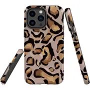 For iPhone 14 Pro Max Case Tough Protective Cover, Leopard Pattern