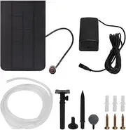 Solar Oxygen Pump 2.5W High Power Lightweight Fishing Pool Oxygen Pump for Outdoor 5V Energy Saving Portable Fully Equipped for Aquariums Fish Tanks Pools and Ponds Plastic