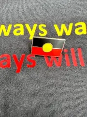 Aboriginal Flag Metal Badge Pin Lapel,Brooch Indigenous Red Black Yellow NAIDOC