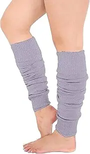 [The Fancy Dress] Angies Fashion Luxurious Ladies 80's Dance Plain Ribbed Leg Warmers Neon Leg warmers in Hot Pink 12 Colours