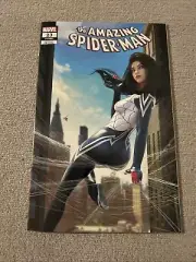 AMAZING SPIDER-MAN #23 TIAGO DA SILVA EXCLUSIVE SILK TRADE VARIANT LGY #917