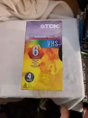 TDK 4 pack VHS 120 Min tapes