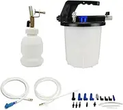 Daseeme 3L Vacuum Brake Bleeder Kit, Pneumatic Brake Fluid & Clutch Bleeding Tool with Adapters, Hoses & 1L Refilling Bottle, Apply to Car, Truck