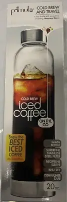 Primula Make on the Go Cold Brew Bottle 20oz Smooth Flavorful Cold Brew Coffee