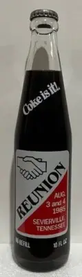 1985 Reunion Sevierville, Church of God 10oz Coke Bottle
