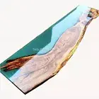 Custom Acacia Epoxy Dining Table, Resin River Table, Resin Room Live Edge Table