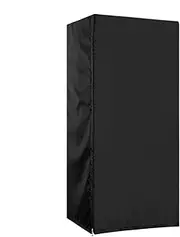 Upright Freezer Cover - Zipper Waterproof Upright Freezer Cover | Fridge Protective Supplies | Outdoor Refrigerator Cover | Washer And Dryer Cover For Top | Black Refrigerator Dustcover For Restaurant