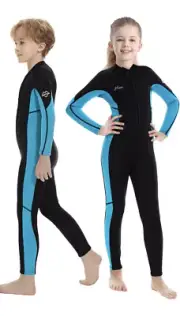 HEVTO Wetsuits Kid's and Youth 12X 3/2mm Neoprene/ Full Surf Swim Front Zip NWT