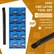 S12M-SCKCR09 12mm CNC Lathe Internal Turning Tool Holder + 10Pcs CCGT09T308