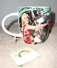 NOSTALGIC ART RETRO CERAMIC COFFEE MUG BEST GARAGE FOR MOTORCYCLES NWT