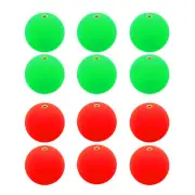 12pcs Fishing Bobber 30mm Slip Foam Floats Buoy Rig Stoppers Red Green
