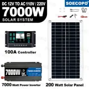 6000W-Complete Solar Panel Kit Solar Power Generator 100A Home 110V/220V Systcw