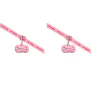2x Gummi Pink Silicone The Commons Dog/Puppy Poo Bag Waste Holder/Dispenser Clip