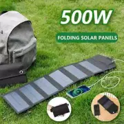 500W Portable Polysilicon Solar Panel Charger USB 5V DC Foldable Solar Panel New